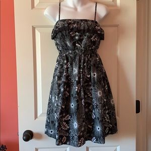 SO | Black and White Floral Dress